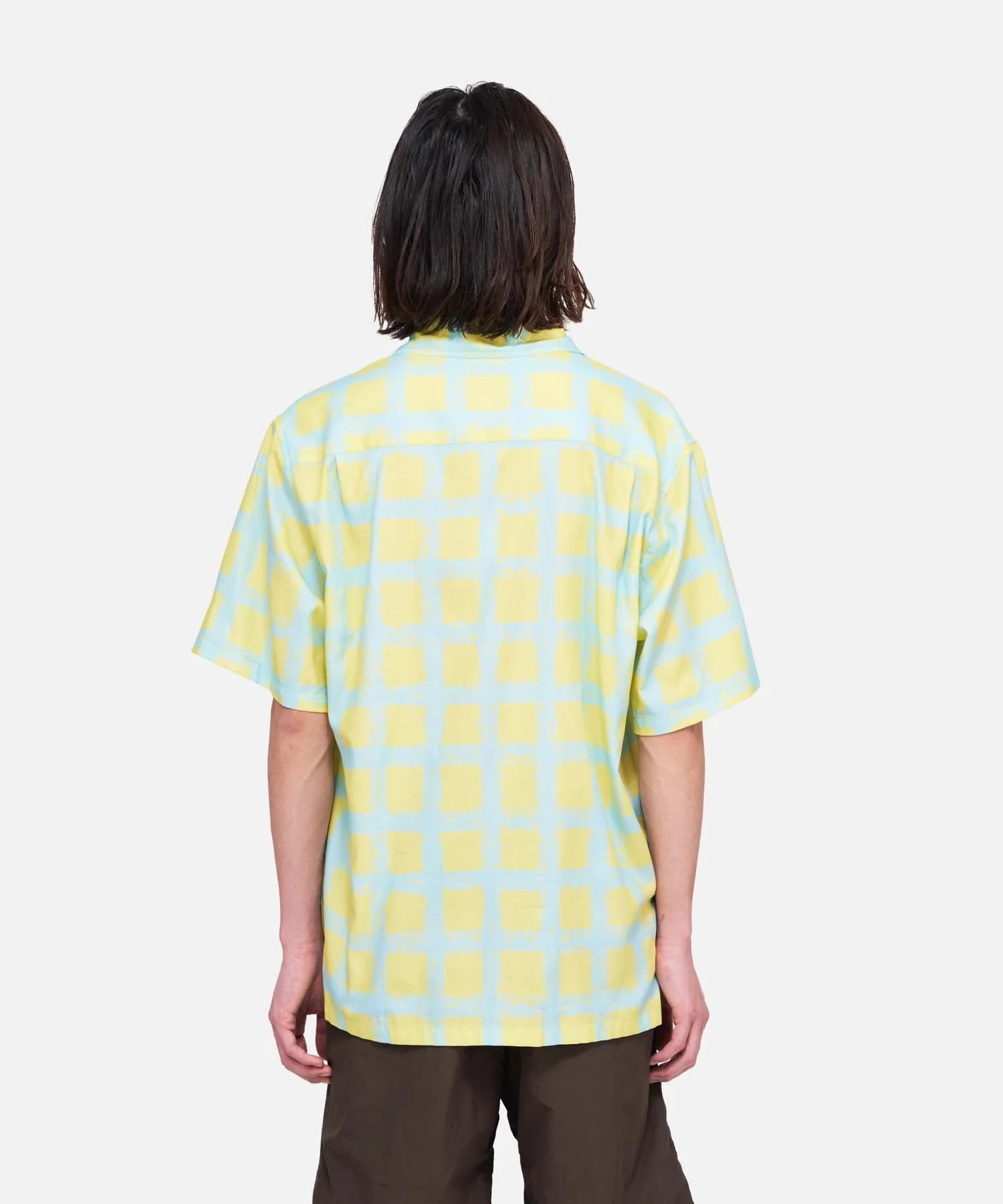 Gramicci Checkered Rayon Short Sleeve Shirt (Glow) - Image 7
