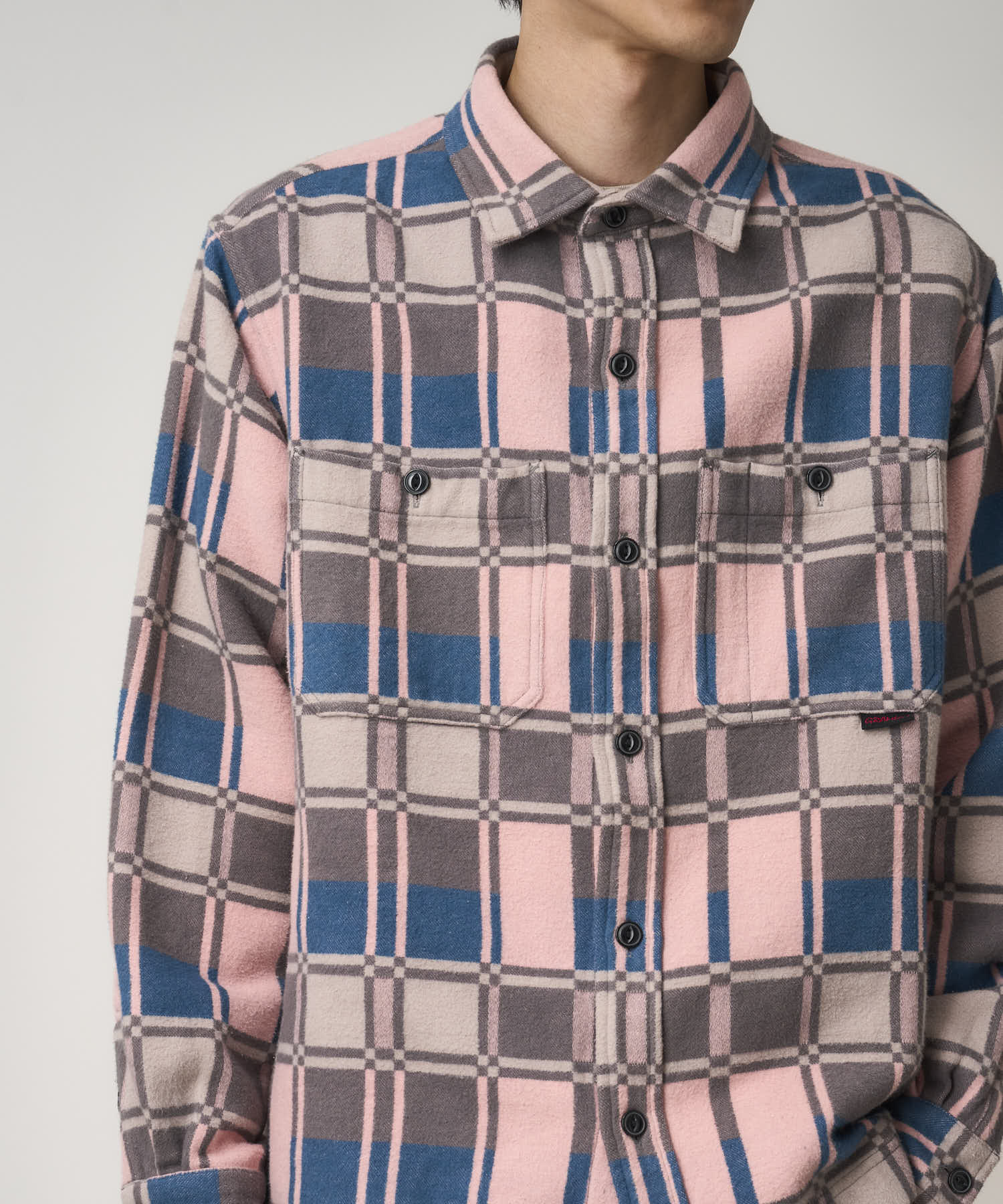 Gramicci Flannel Anthony Shirt (Blush Check) - Image 3
