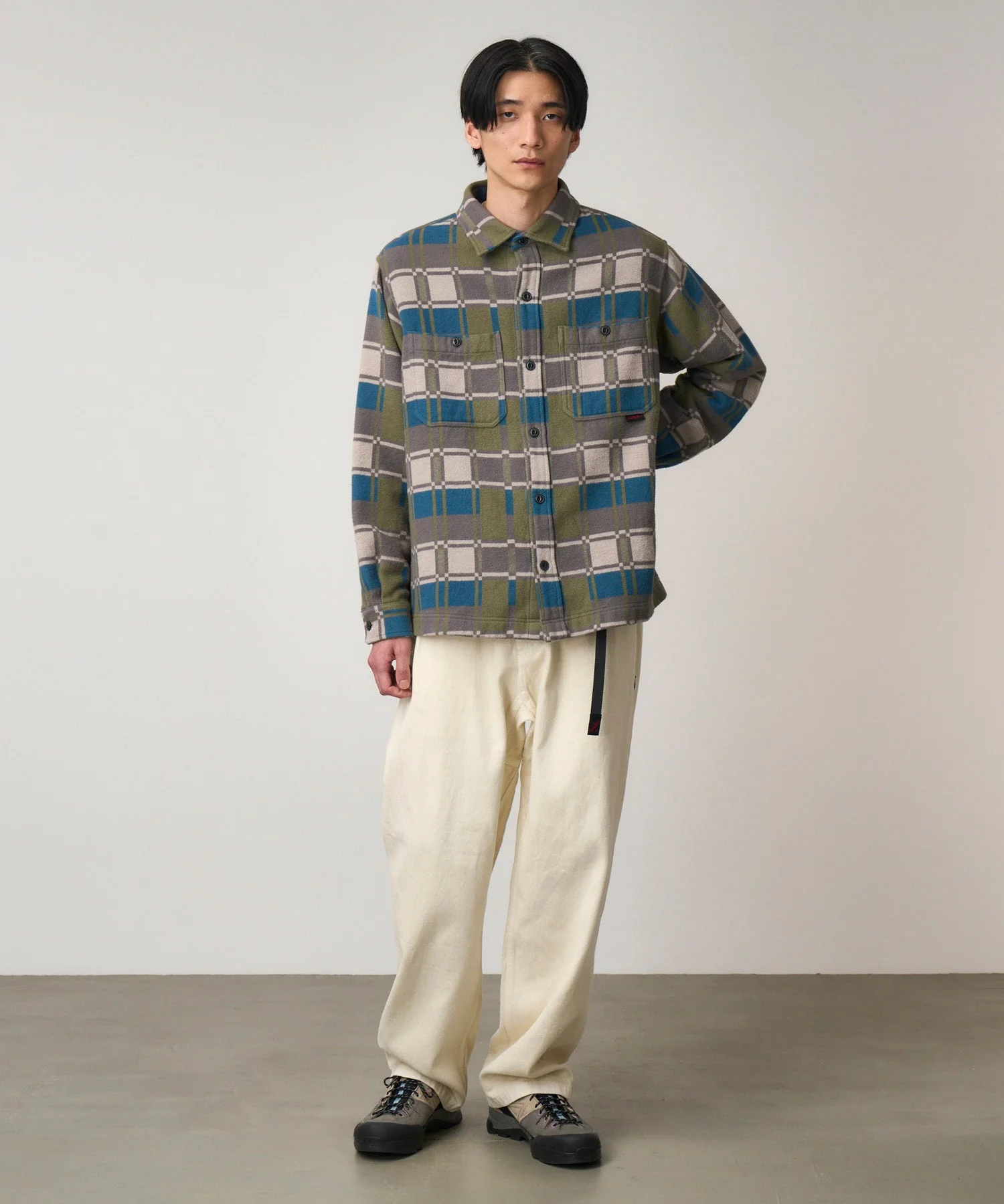 Gramicci Flannel Anthony Shirt (Silver Check) - Image 3