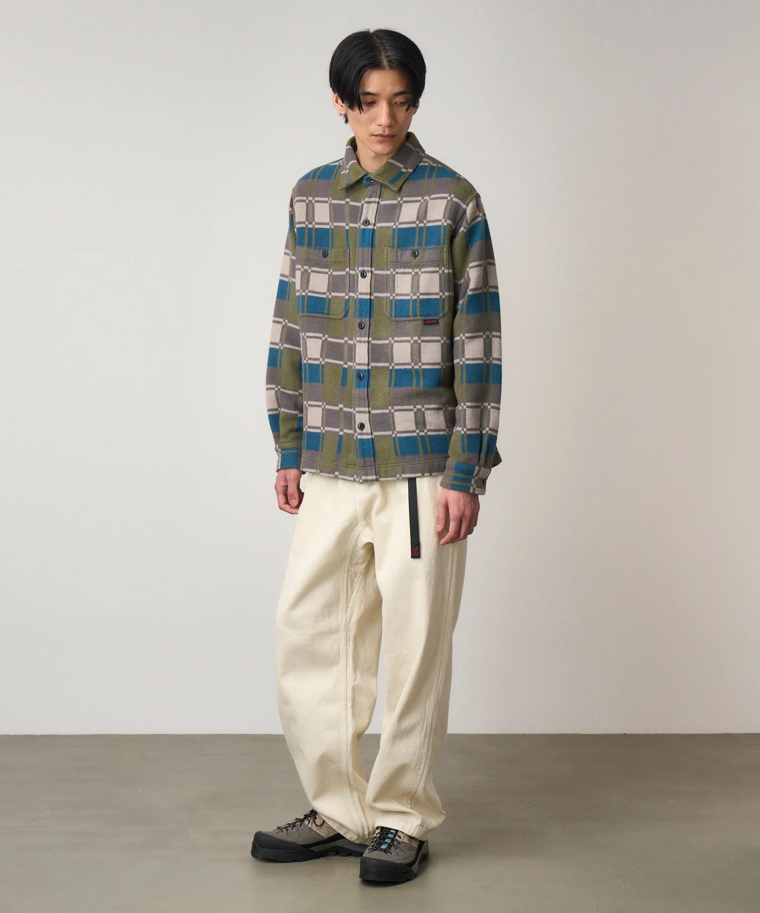 Gramicci Flannel Anthony Shirt (Silver Check) - Image 4