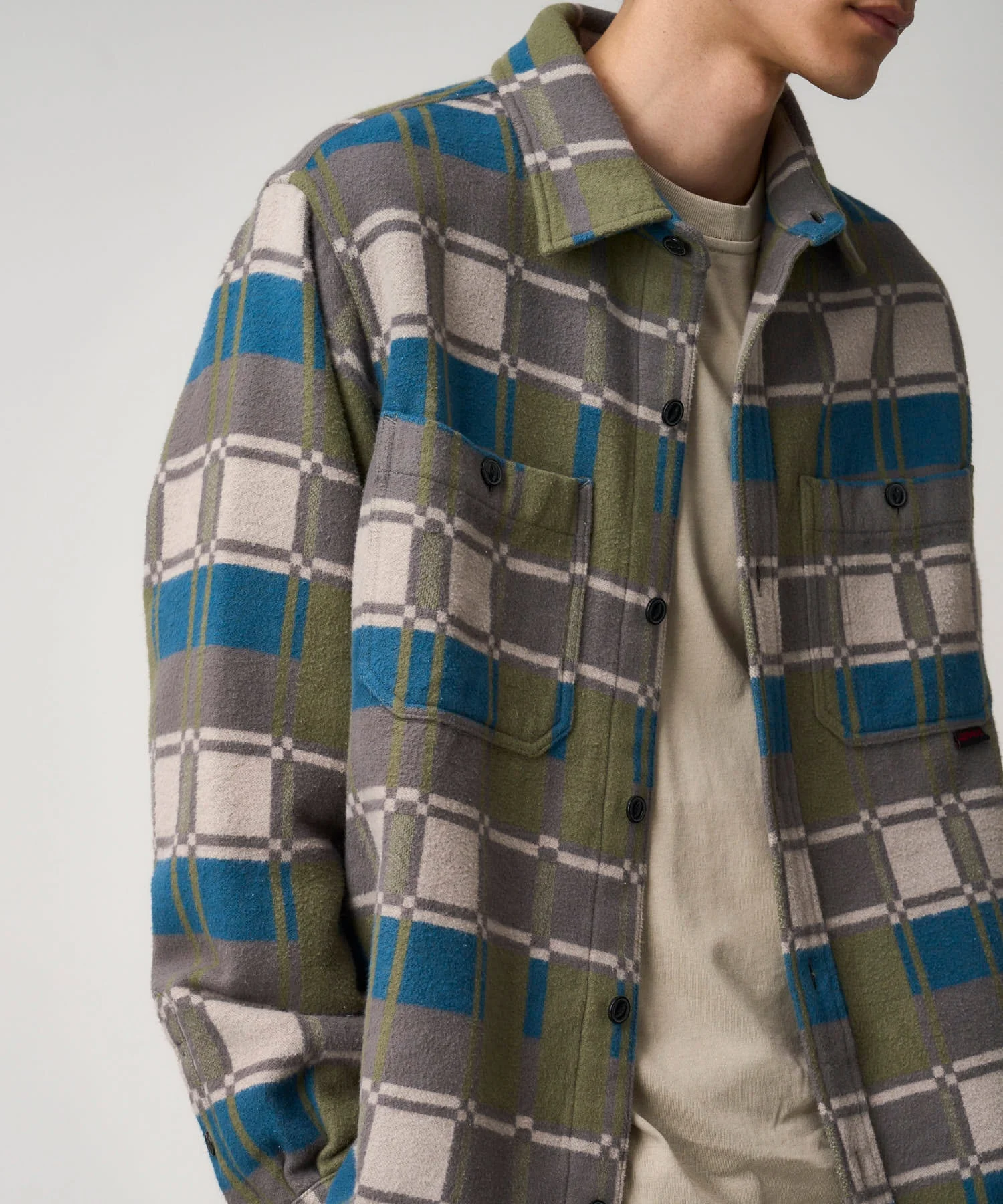 Gramicci Flannel Anthony Shirt (Silver Check) - Image 7