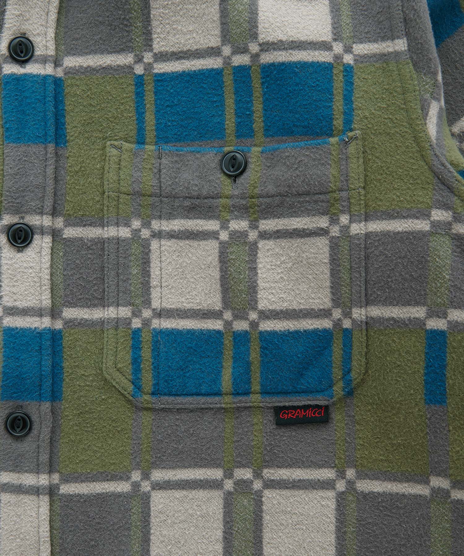 Gramicci Flannel Anthony Shirt (Silver Check) - Image 8