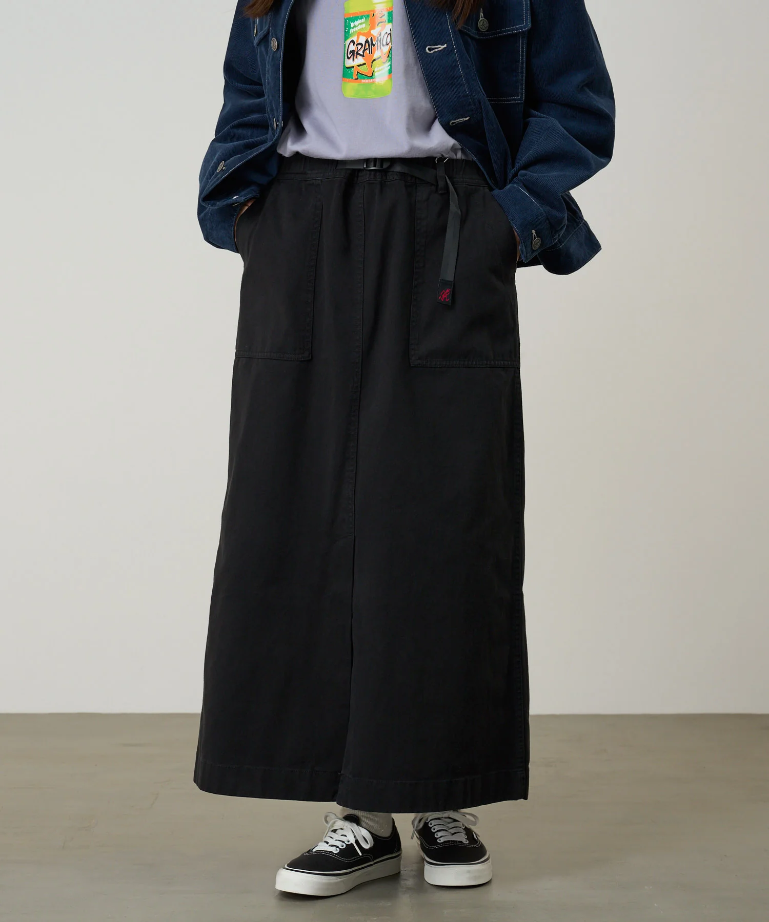 Gramicci Long Baker Skirt (Black) - Image 3
