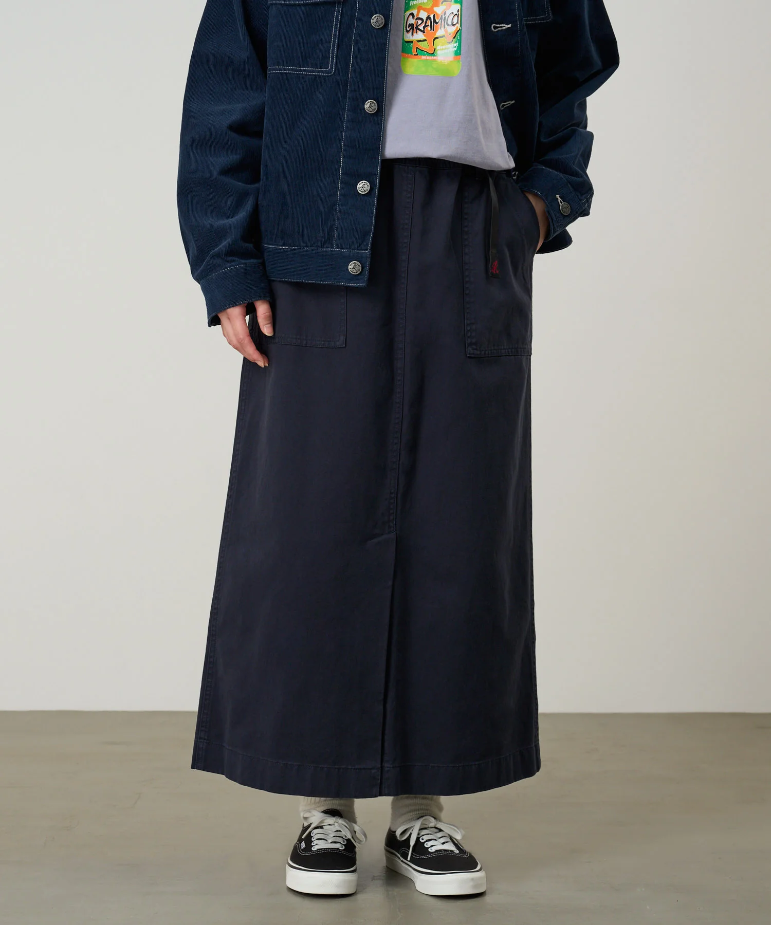 Gramicci Long Baker Skirt (Double Navy) - Image 3