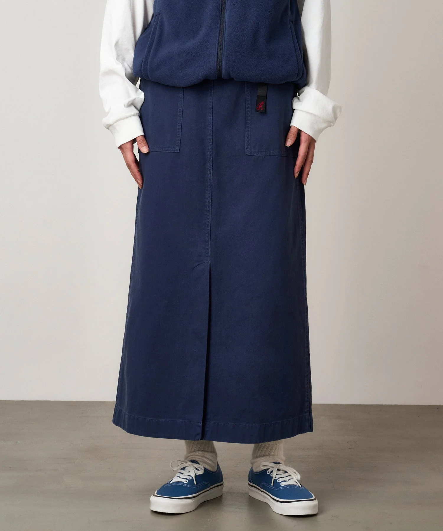 Gramicci Long Baker Skirt (Navy Pigment) - Image 3