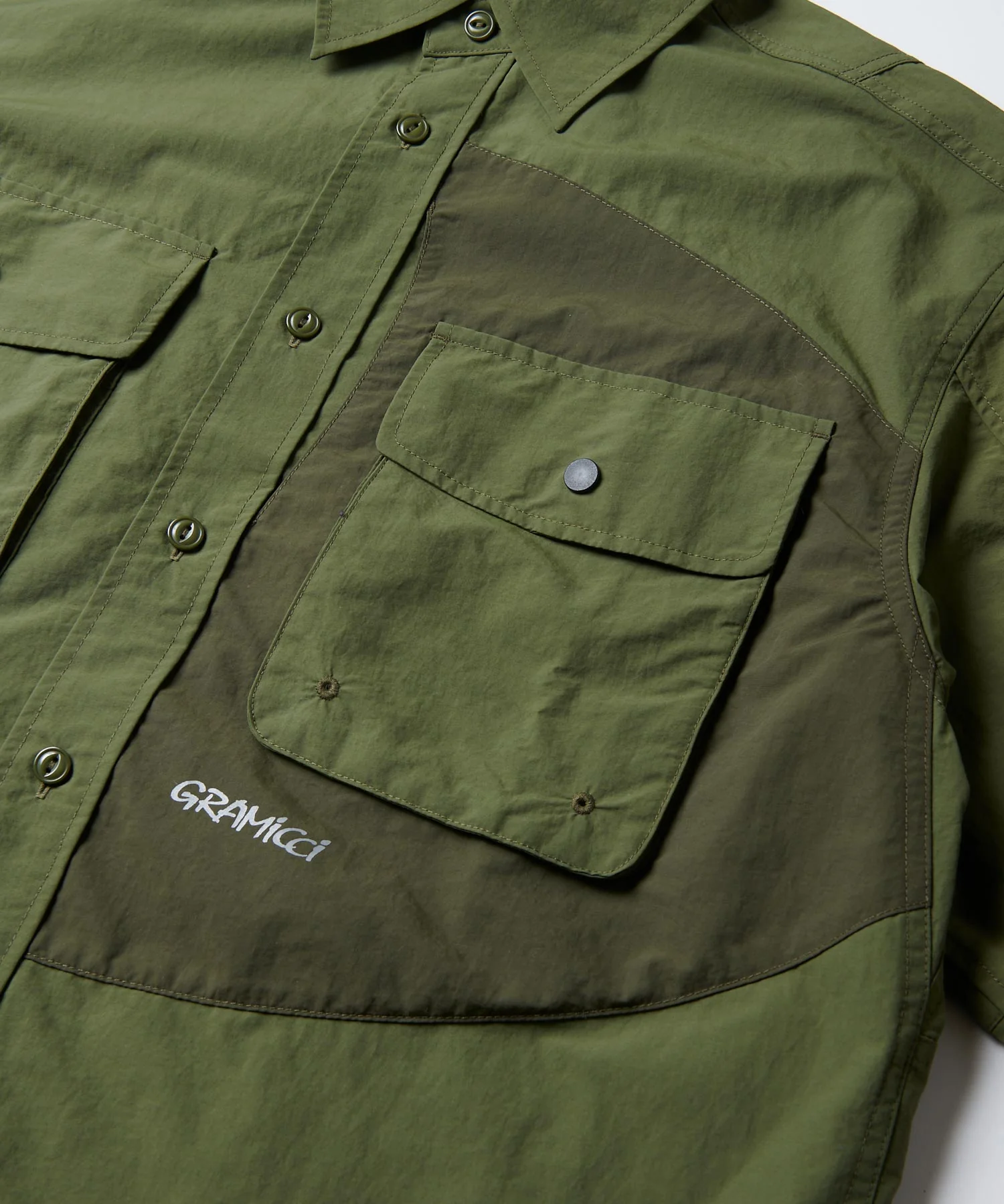 Gramicci Nylon Brentwood Shirt (Olive) - Image 10