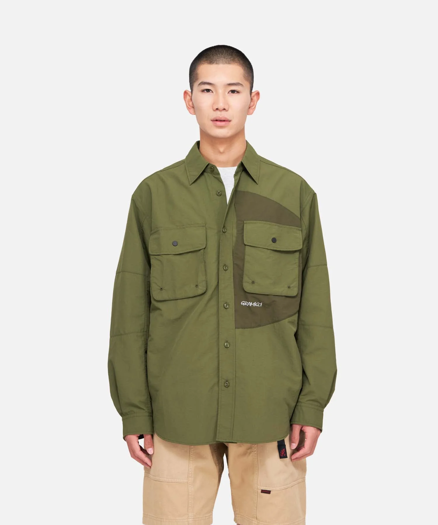 Gramicci Nylon Brentwood Shirt (Olive) - Image 6
