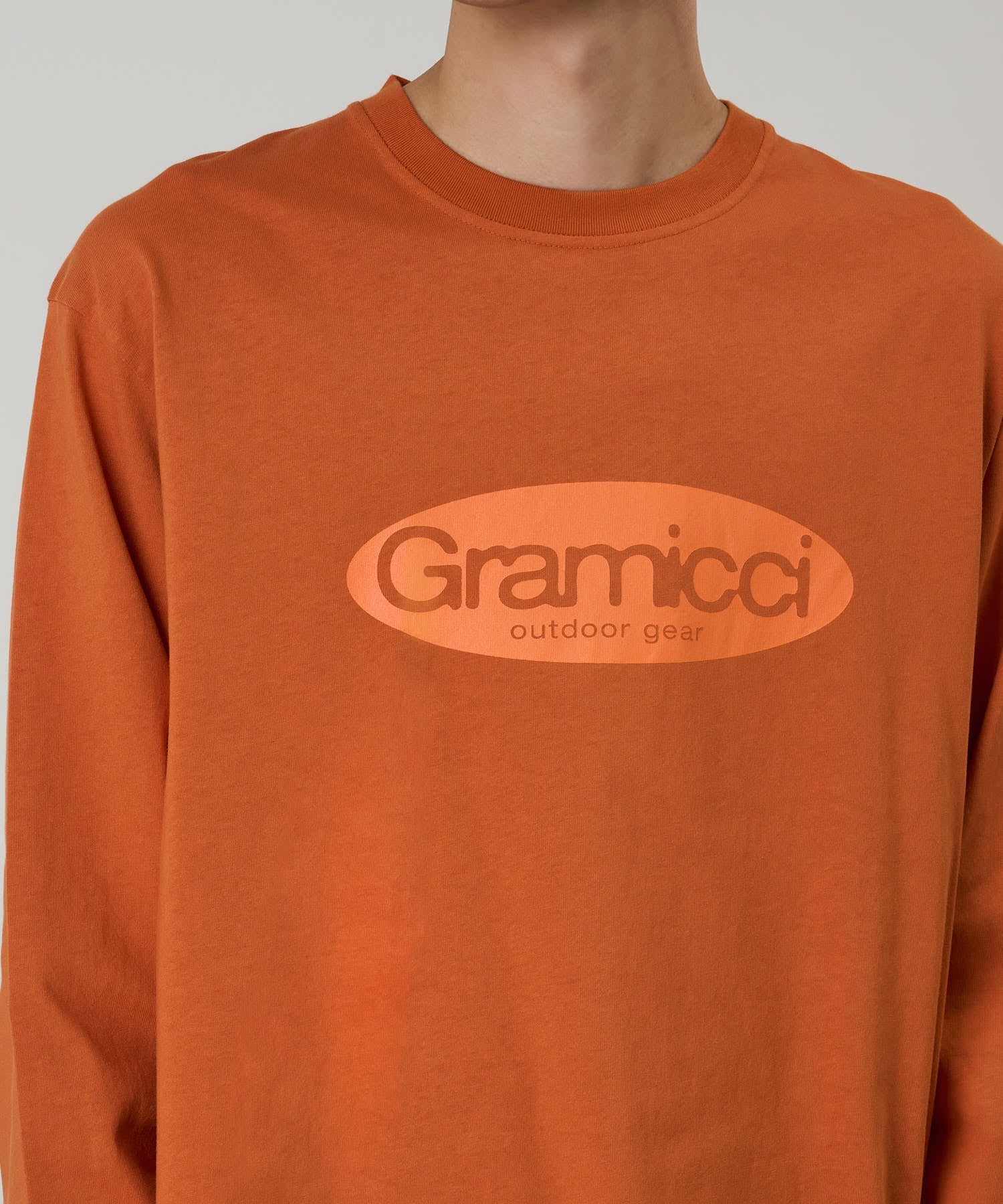 Gramicci Outdoor Gear Long Sleeve Tee (Orange) - Image 5