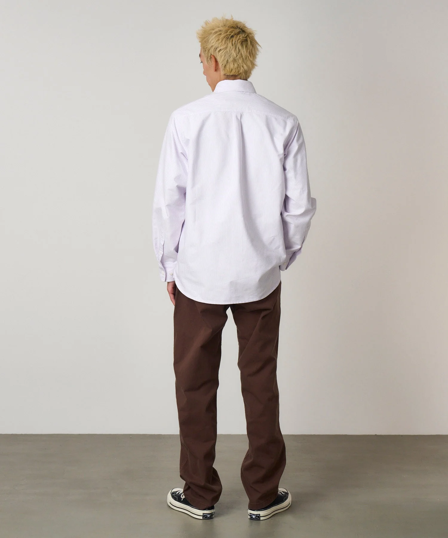 Gramicci Oxford Stance Button Down Shirt (Iris Stripe) - Image 5
