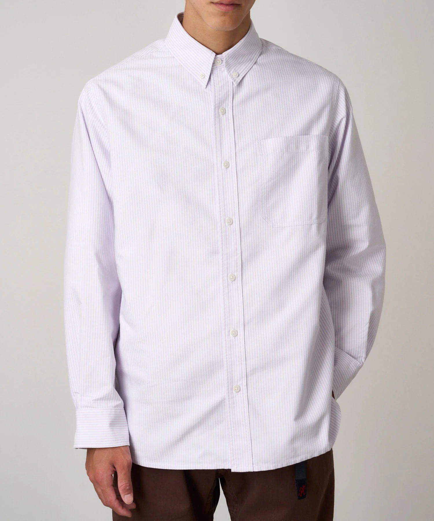Gramicci Oxford Stance Button Down Shirt (Iris Stripe) - Image 6