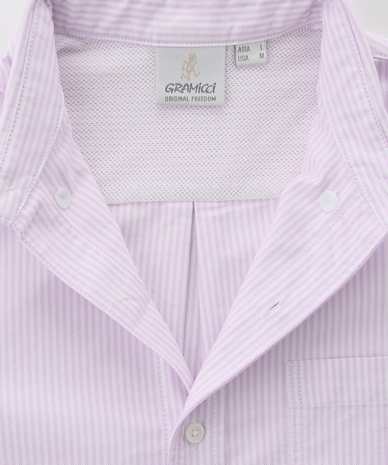 Gramicci Oxford Stance Button Down Shirt (Iris Stripe) - Image 8