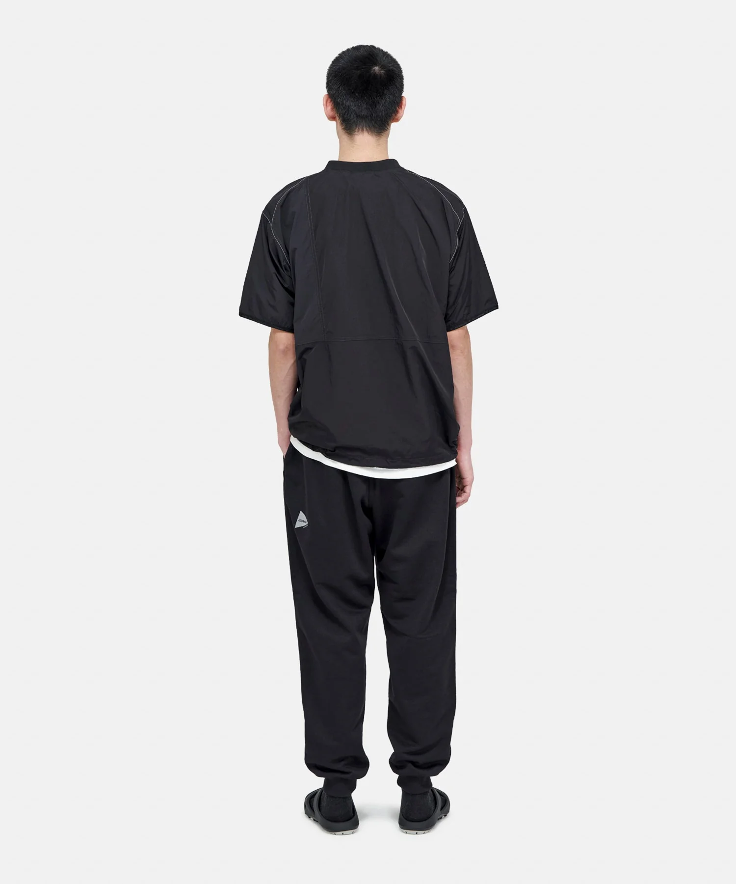 Gramicci x and wander Patchwork Wind Tee (Black) - Image 4